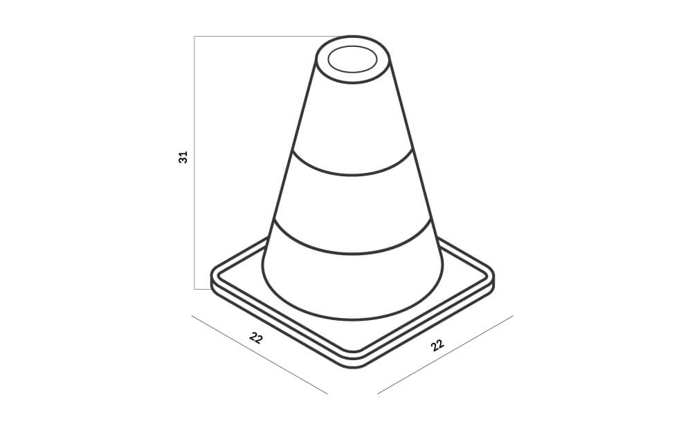 LangRay Colonna a cono Colonna di parcheggio Pieghevole telescopico  Secchiello per gelato Cono stradale Segnali stradali pieghevoli, Coni  stradali di emergenza Coni riflettenti multifunzionali