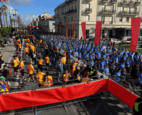Transenne per la sicurezza e gestione del pubblico durante un evento sportivo noleggiate da Marazzi